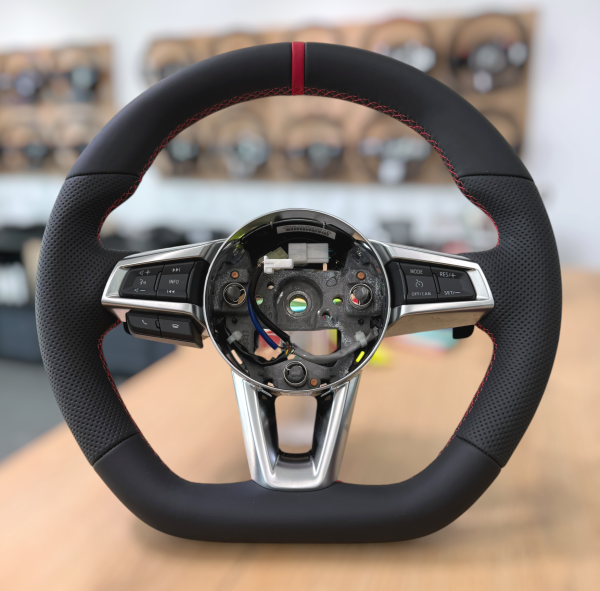 Neu bezogenes Lenkrad, passend für Mazda MX-5 NC, ND und RF, Design A658